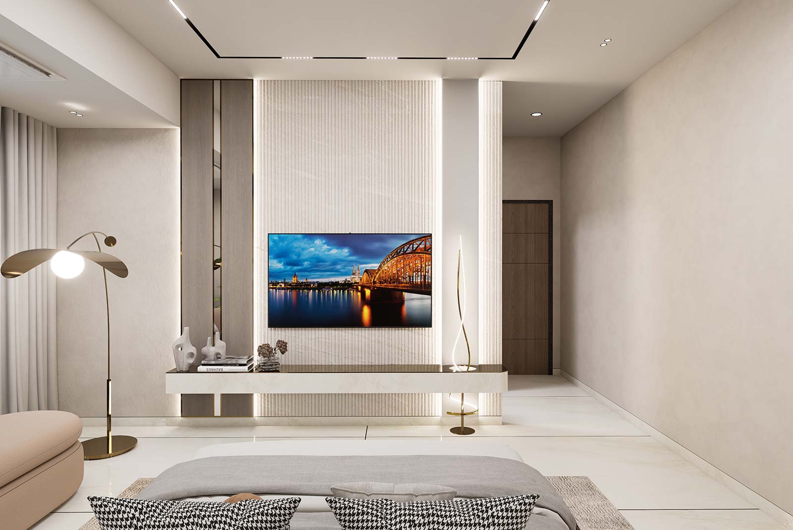 Master bedroom Tv area