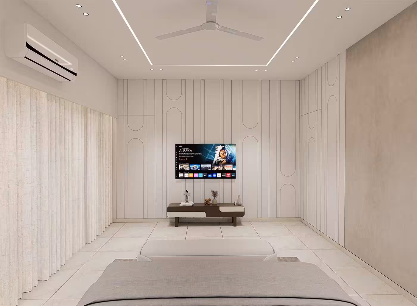 Firstfloor Bedroom-1 TV Unit Area