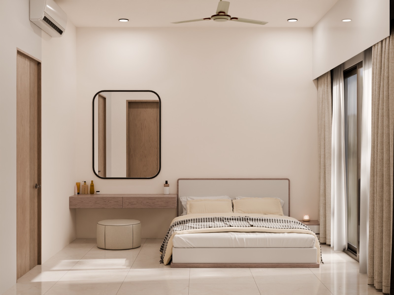 Master Bedroom of 1BHK of Reva in Gift City