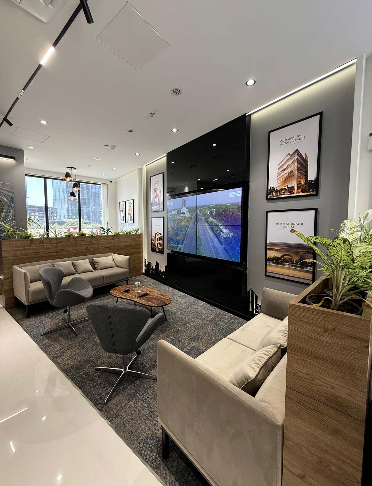 Meeting area of Adani Realty Marketing Office in Gift City