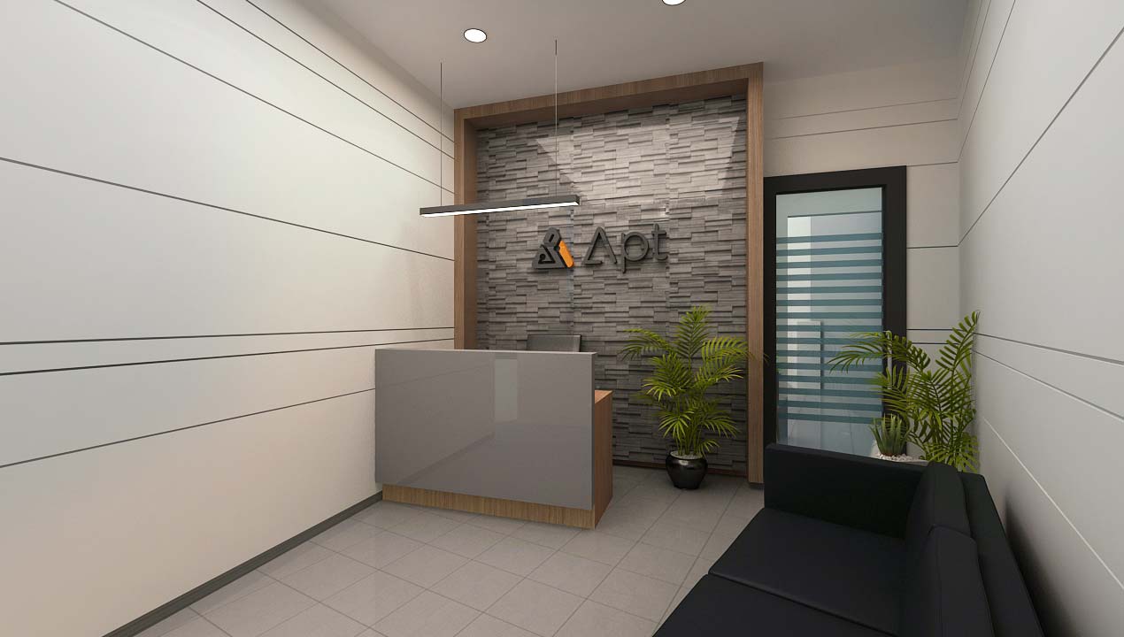 Reception area of APT Portfolios Corporate Office in GIFT City