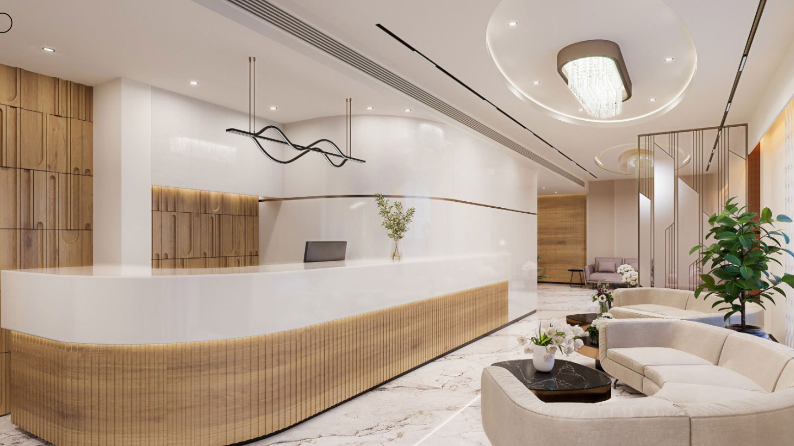 Reception of Kusumgar Limited Corporate Guest House